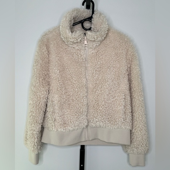 Zara TRF Teddy Sherpa Faux Fur Fleece Bomber Jacket - Cozy Chic for Every Season - Picture 1 of 4